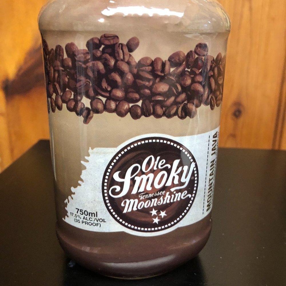 Tennessee "Ole Smoky Moonshine" Quart Glass Jar Mt. Java (EMPTY)